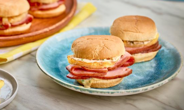 Hawaiian Sliders with Spicy Teriyaki Mayo and Grilled Pineapple